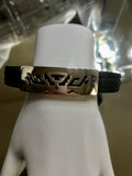 Leather Bracelet Scroll Design